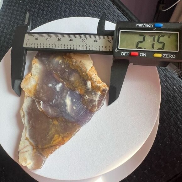 Blue Petrified Wood Freeform Slab (4) - Picture 8 of 10